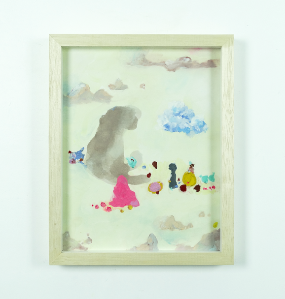 Pinturas da série Pausas para flutuar