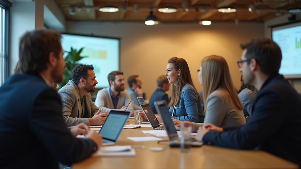 Eye-level view of an interactive workshop session featuring engaged participants
