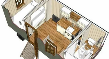 Luxury shepherds hut