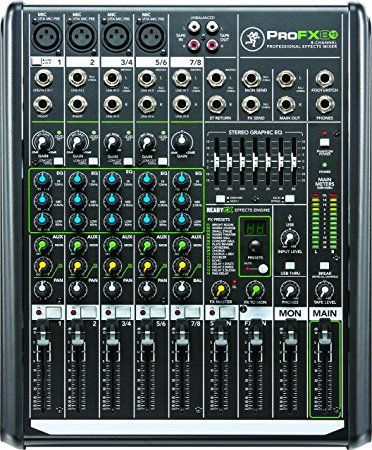 Rental - Mackie ProFX8v2 8 Channel (4 Mic) Analog Mixer w FX