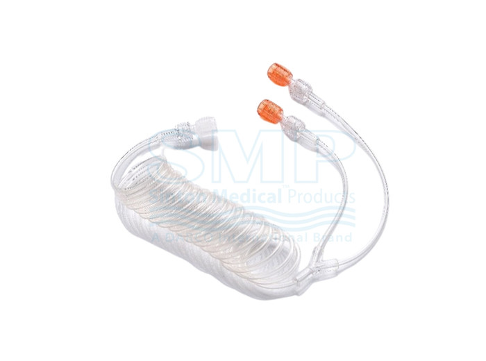 Contrast injector extension tubing