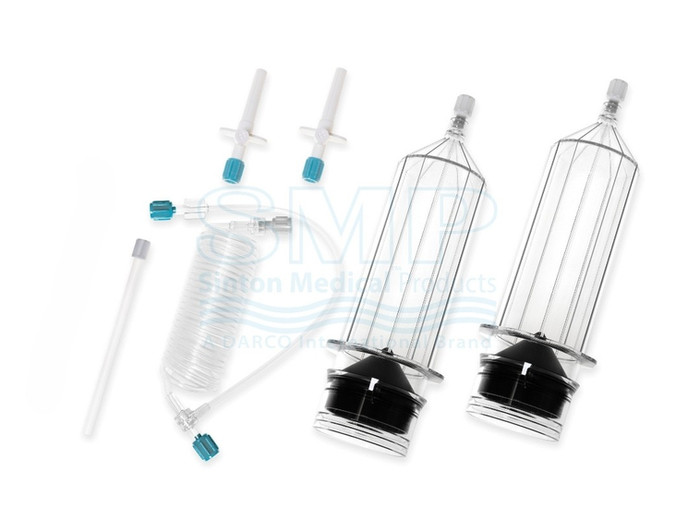 CT contrast injector syringes