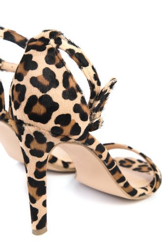 Toe Cheetah Print Heels Forever 21 Karoll Sandals Leopard Print