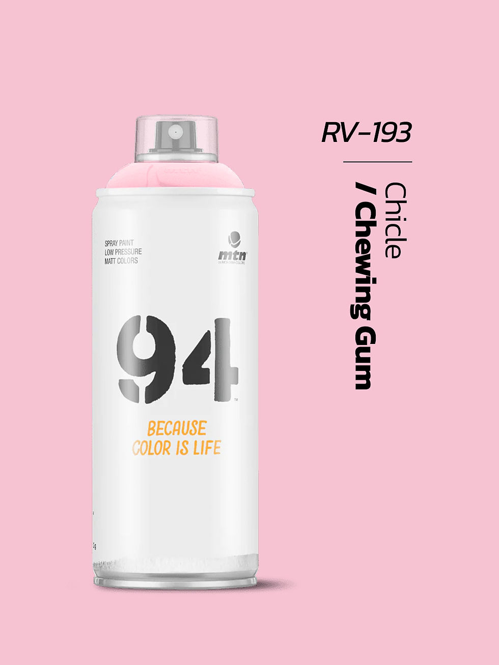 Montana Colors MTN 94 Serisi Mat Sprey Boya - Sakız Rengi (RV-193)