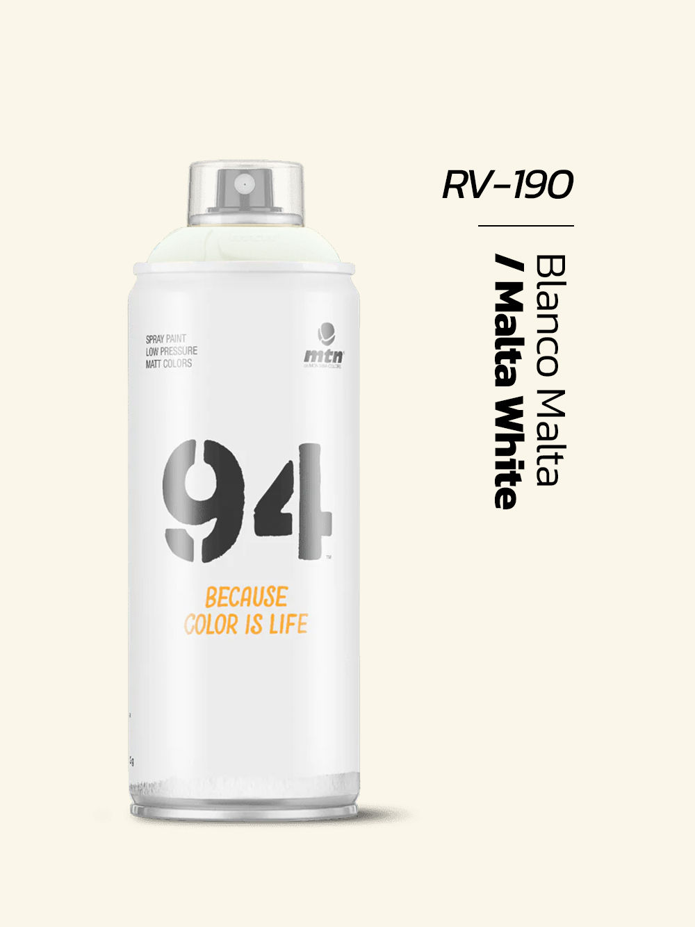 MTN 94 Sprey Boya - Malta White (RV-190)
