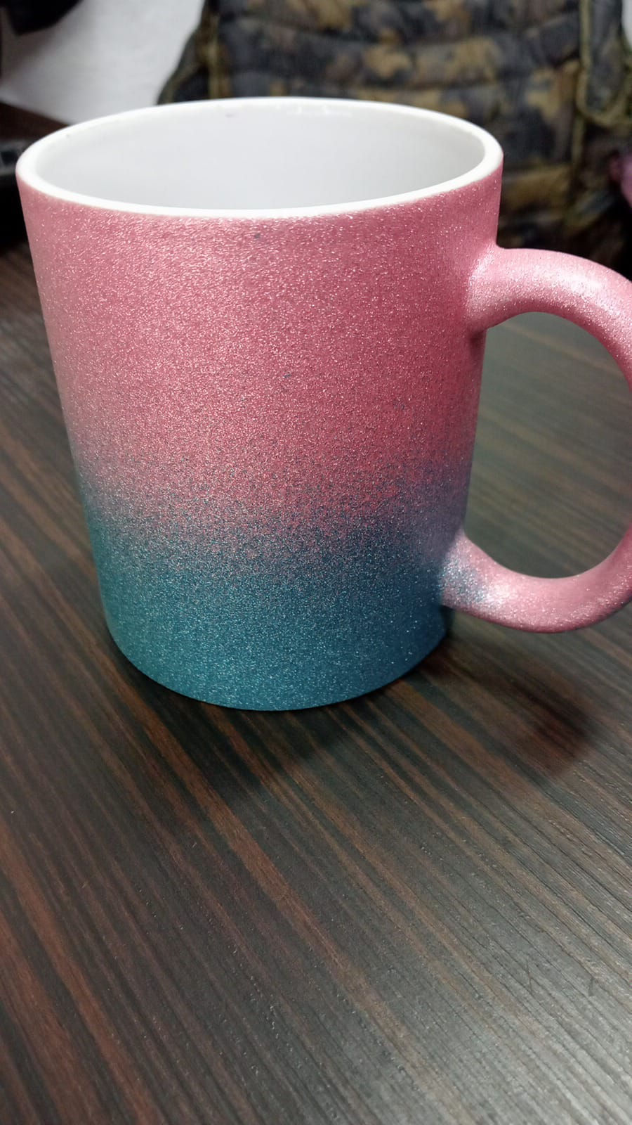 PAQUETE DE 10 TAZAS DIAMANTADAS BICOLOR PERSONALIZADAS 11 OZ