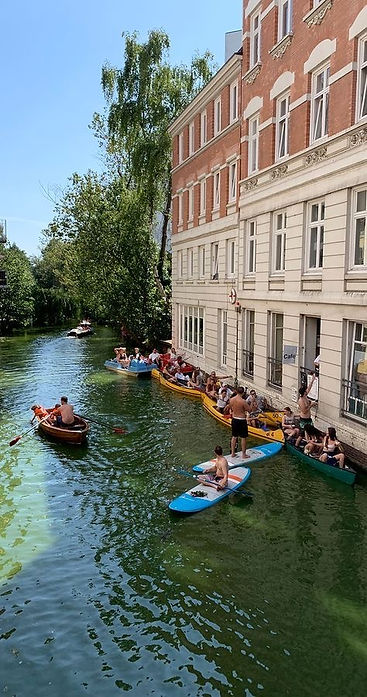 fluss kajak cafe standuppaddle vibes sommer