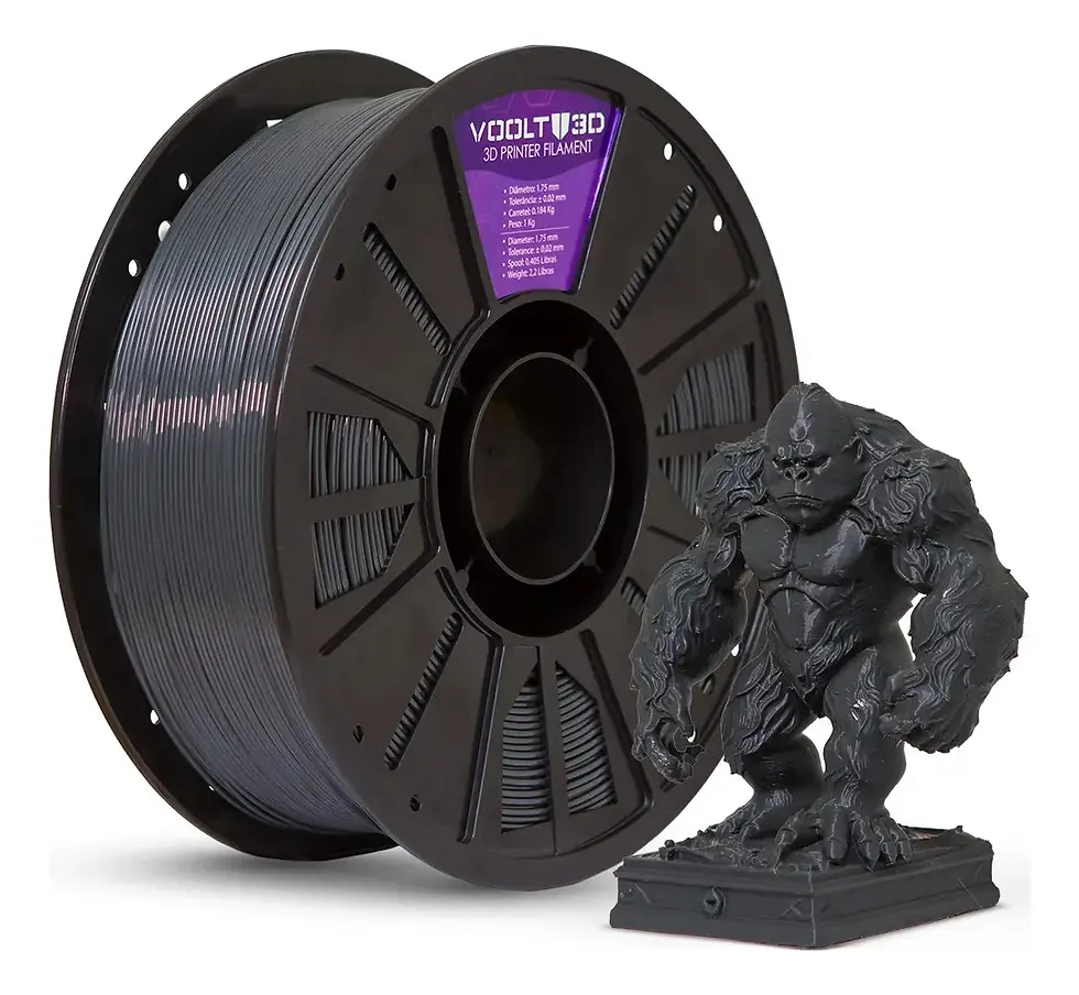 Miniatura: Filamento PLA Grafite Solido High Speed Premium - 1Kg