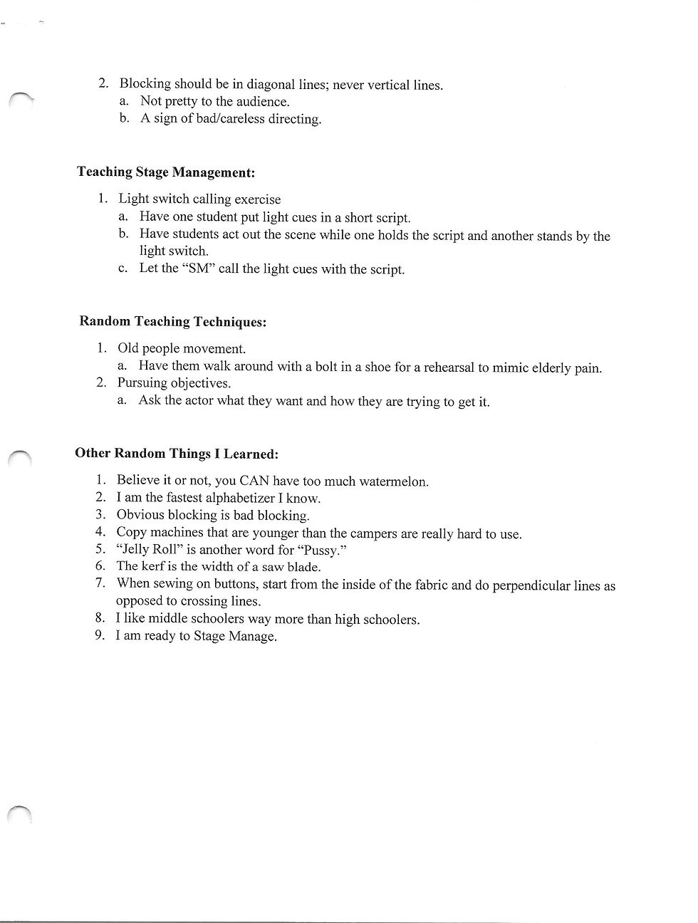 What I Learned page 2