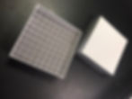 Short vial storage box with lid and grid for small (13mm or less) vials