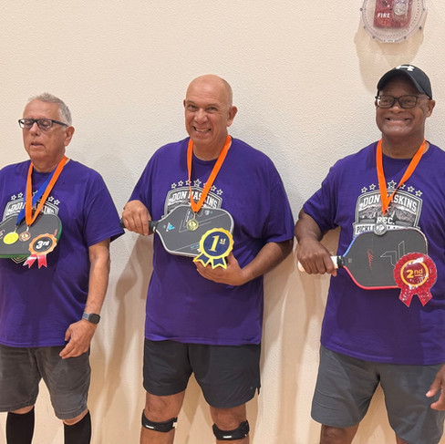 Men's Gold Division: Rene (bronze), Federico (gold), David (silver)