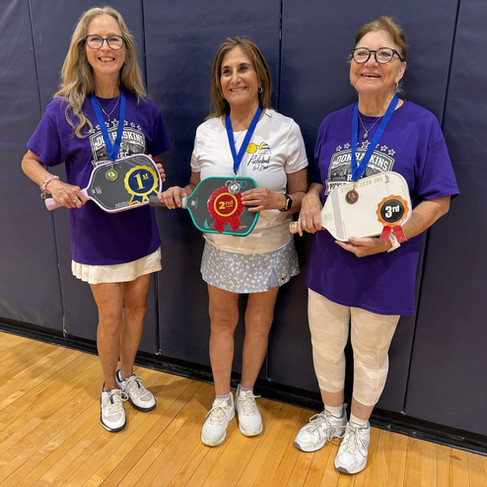 Women's Silver Division: Ellen (gold), Mary (silver), Linda (bronze)