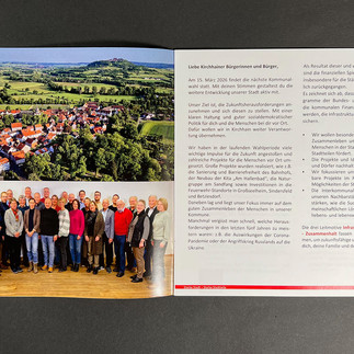 Auszug aus der 20-seitigen Broschüre der SPD zur Kommunalwahl 2026 in Kirchhain 