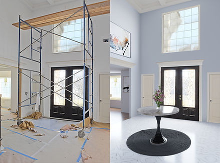 before after of virtual remodeling