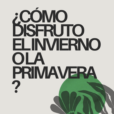 ¿Cómo disfruto el invierno o la primavera?