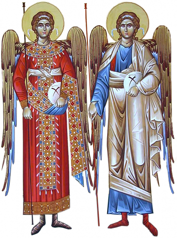 Sf. Arhangheli Mihail si Gavril.png