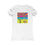 Thumbnail: Beach Sunset Pop Art Fitted 3-D T-Shirt (Women's)