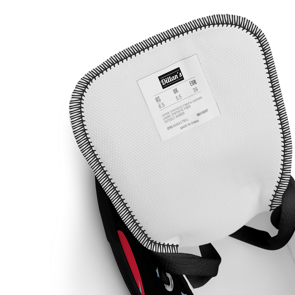 Thumbnail: Moon Balloon Pop Art Men’s High Top Canvas Shoes