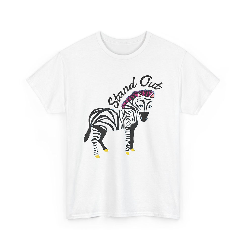 Thumbnail: Zebra Standing Out Graphic Tee