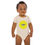 Thumbnail: White Tiger Pop Art Organic Baby Bodysuit