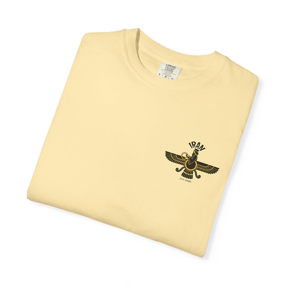 Thumbnail: Persian Faravahar T-shirt (Small Emblem) Heritage Tee