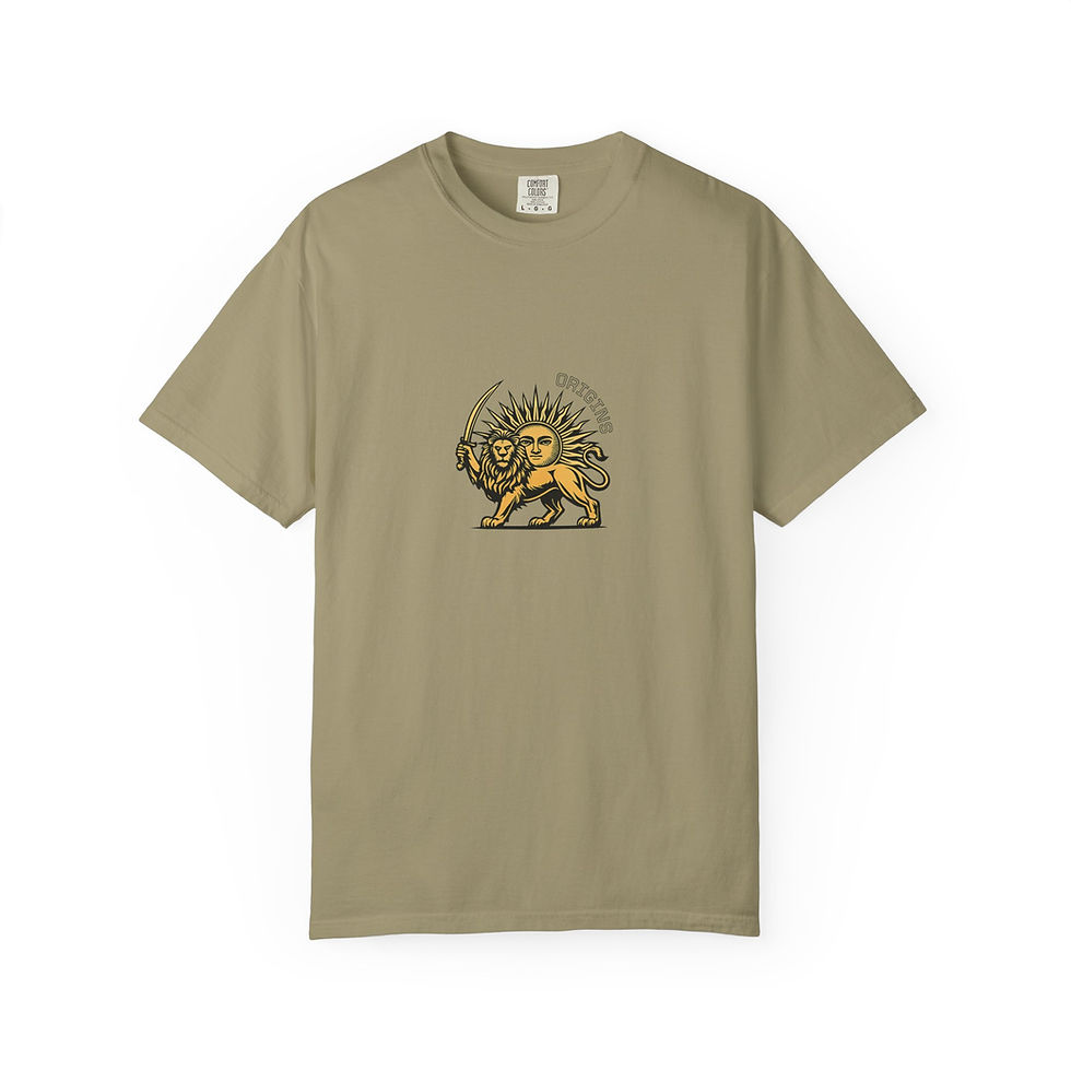 Thumbnail: Lion and Sun Origins Graphic T-Shirt — Heritage Emblem Tee