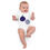 Thumbnail: Red Onion Slice Pop Art Organic Baby Bodysuit