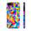 Thumbnail: Neon Mirror Pop Art Tough Two Layer Phone Case (Fits Select iPhone Models)