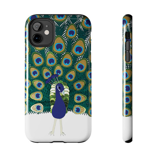 Peacock Pop Art Tough Two Layer Phone Case (Fits Select