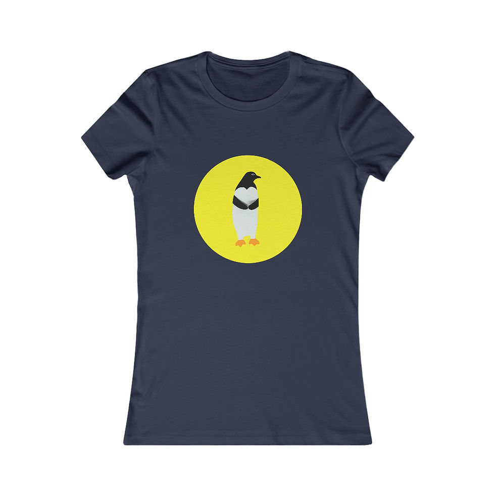 Thumbnail: Penguin Pop Art Fitted 3-D T-Shirt (Women's)