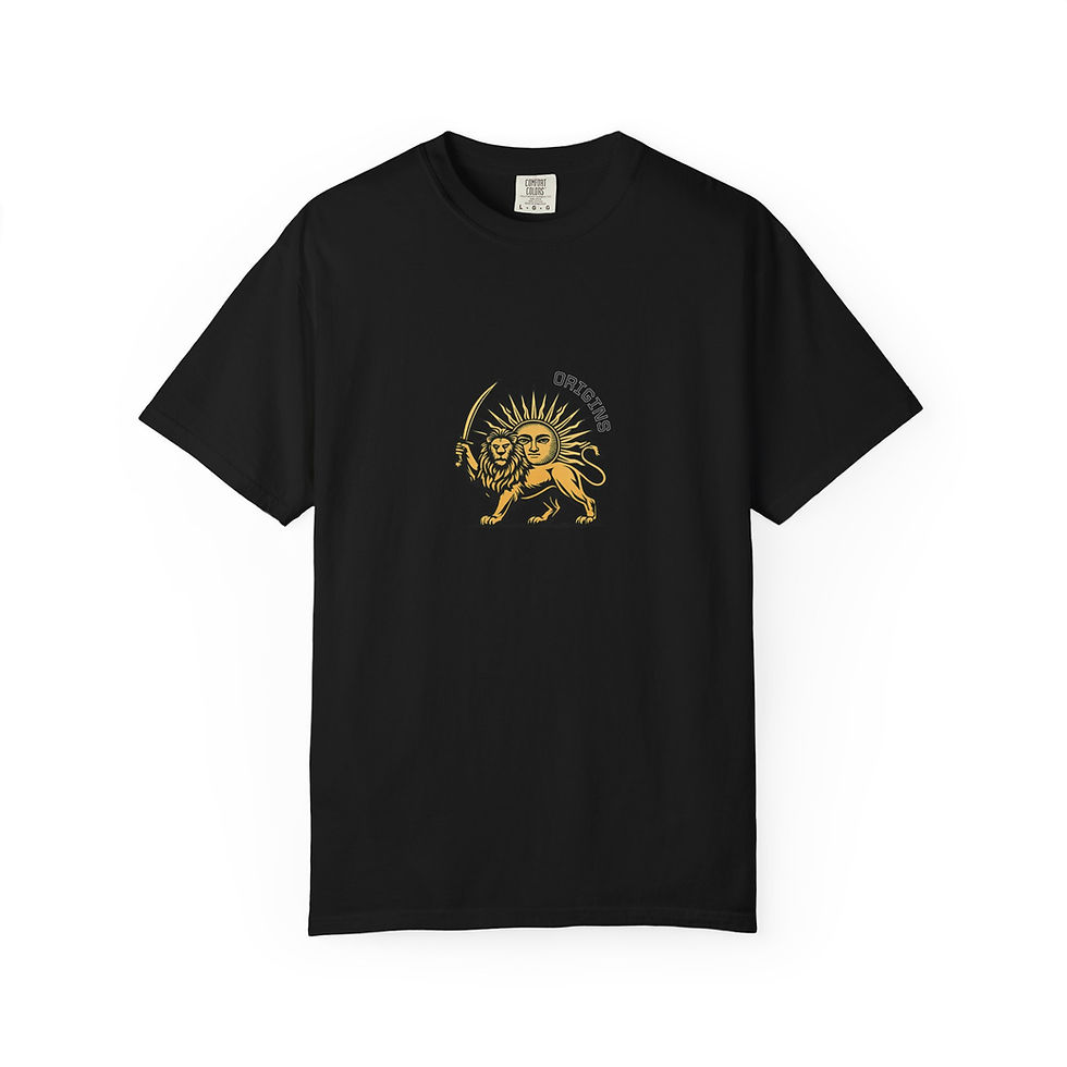 Thumbnail: Lion and Sun Origins Graphic T-Shirt — Heritage Emblem Tee