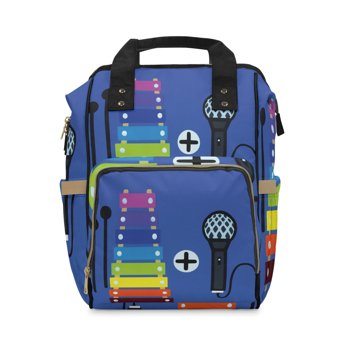 Xylophone + Microphone Pop Art Multifunctional Diaper Backpack