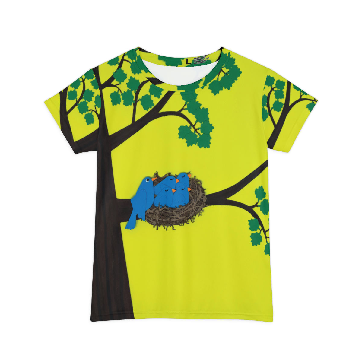 Bluebird Nest In Tree Short Sleeve T-Shirt (Women's)