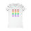 Thumbnail: Rainbow Grid Pop Art Fitted 3-D T-Shirt (Women's)