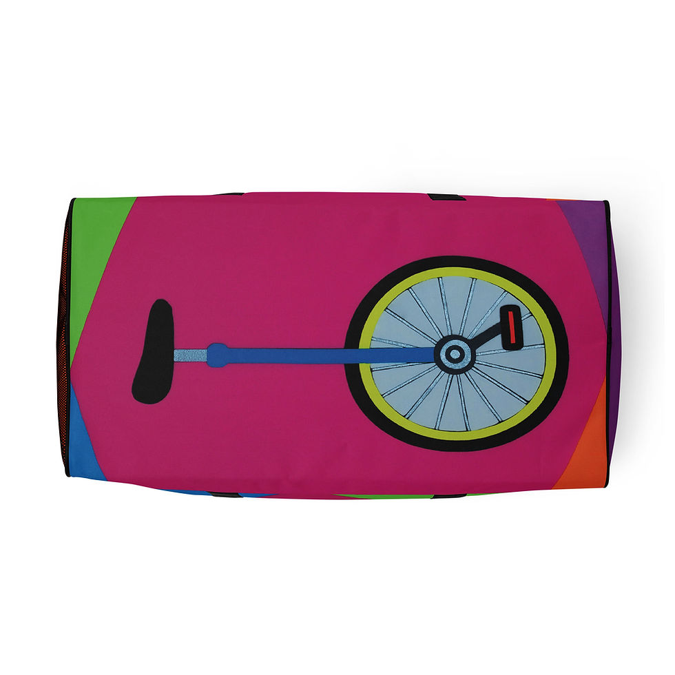 Thumbnail: Unicycle Pop Art Duffle Bag