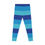 Thumbnail: Blue Hue Color Block Stripe Pop Art Stretchy Leggings (Women's)