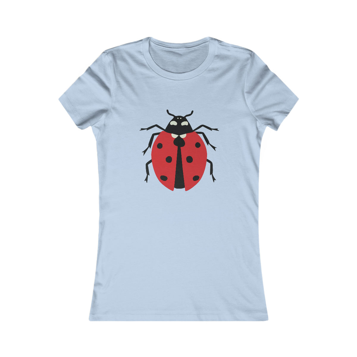 Ladybug Pop Art Fitted 3-D T-Shirt (Women's)