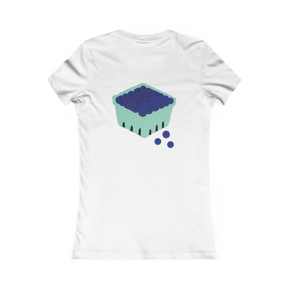 Thumbnail: Blueberry Pint Pop Art Fitted 3-D T-Shirt (Women's)