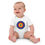 Thumbnail: Archery Target Pop Art Organic Baby Bodysuit
