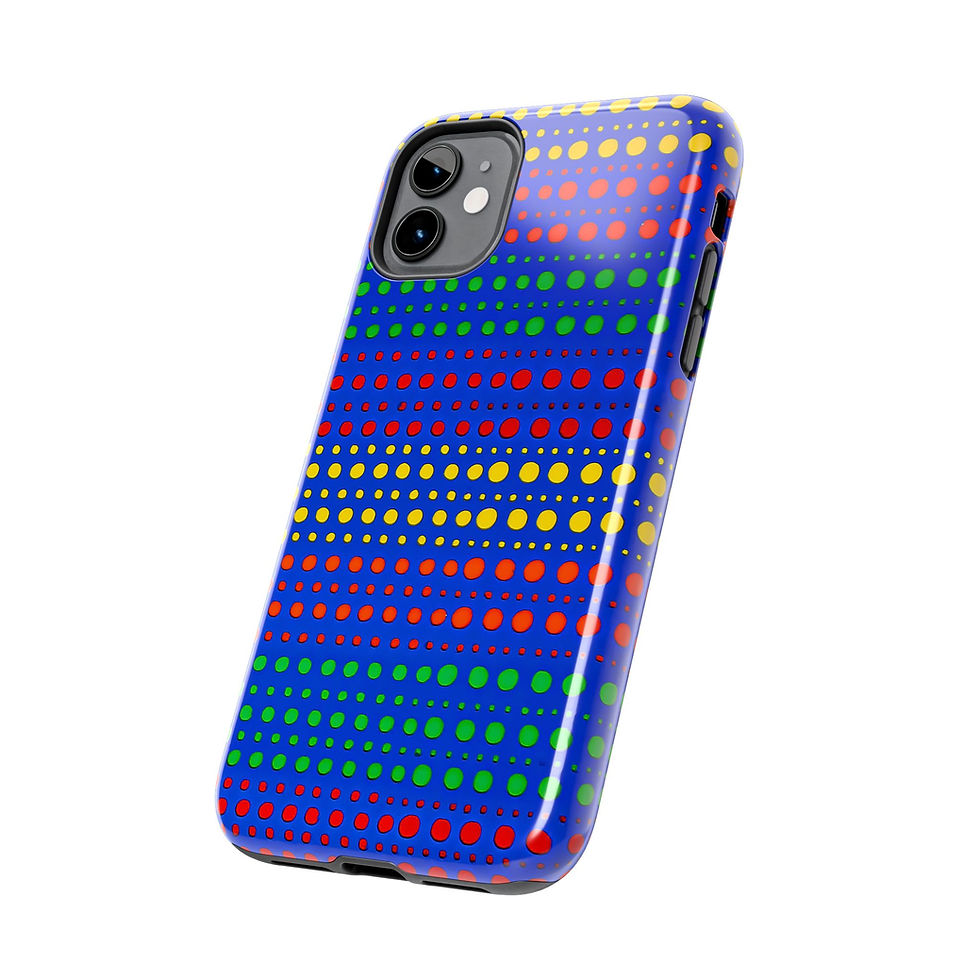 Thumbnail: Dot Love Pop Art Tough Two Layer Phone Case (Fits Select iPhone Models)