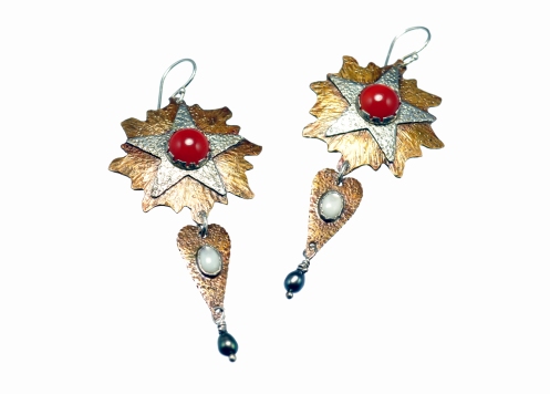 Metal Work - Le Roi Soleil - Earrings1