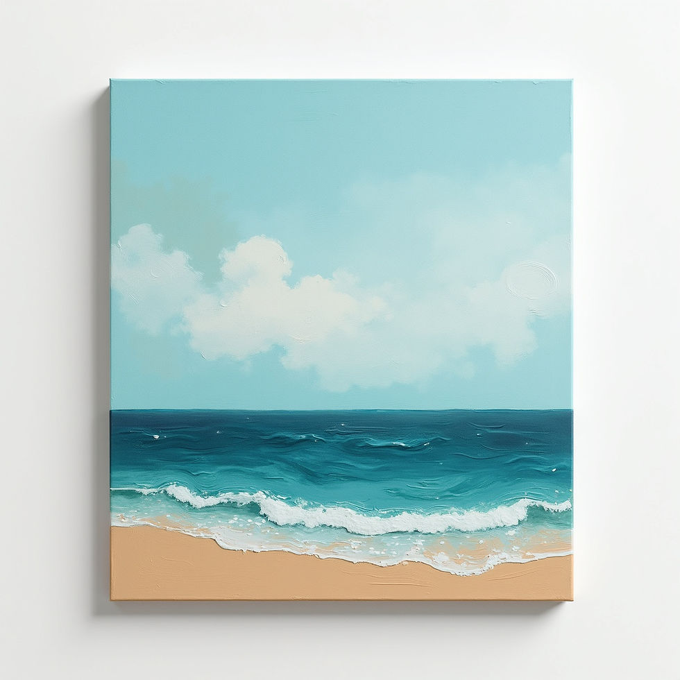 Azure Horizon Impasto