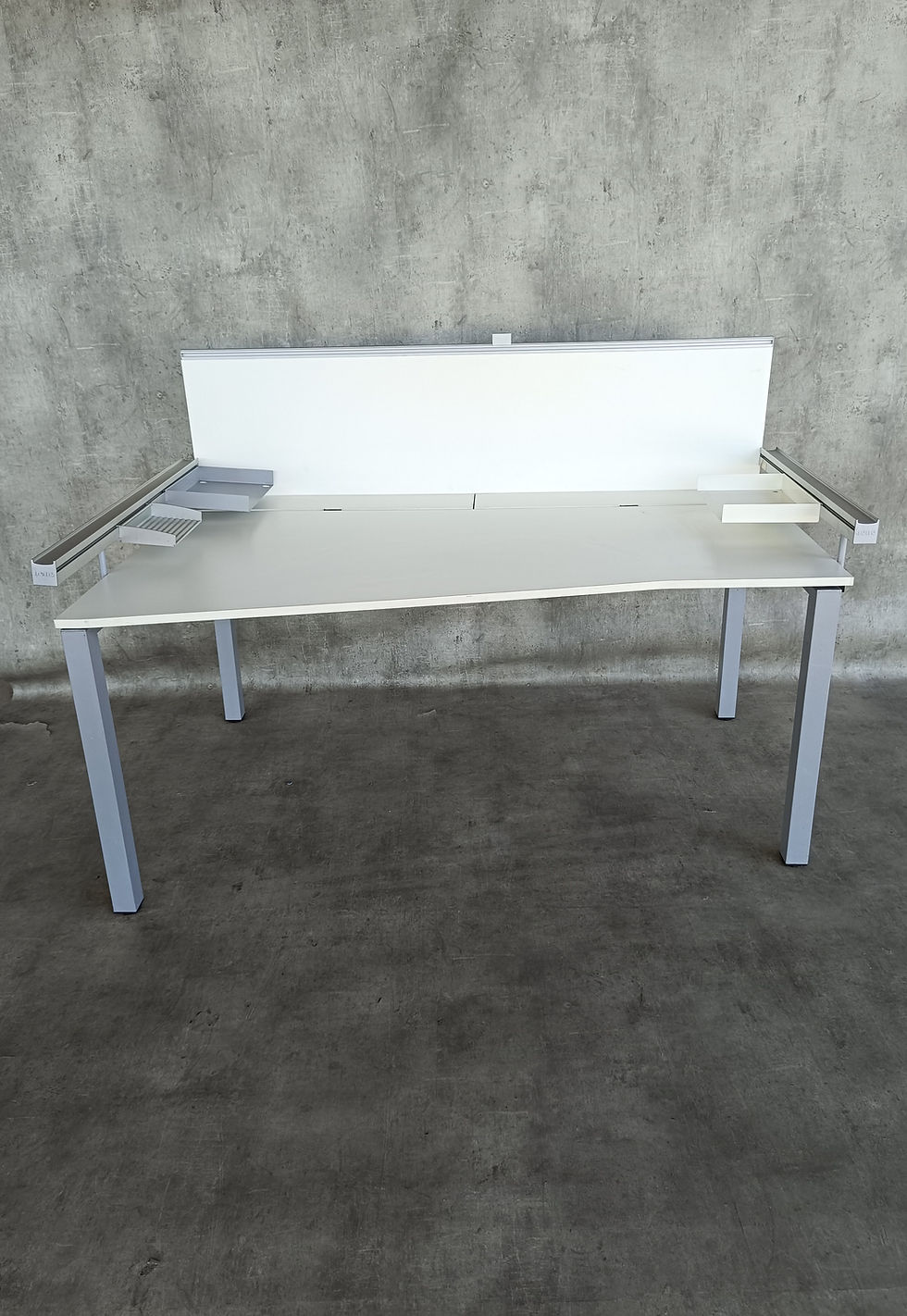 Miniatura: Biurko Bene T-workstation 160x100 cm Białe
