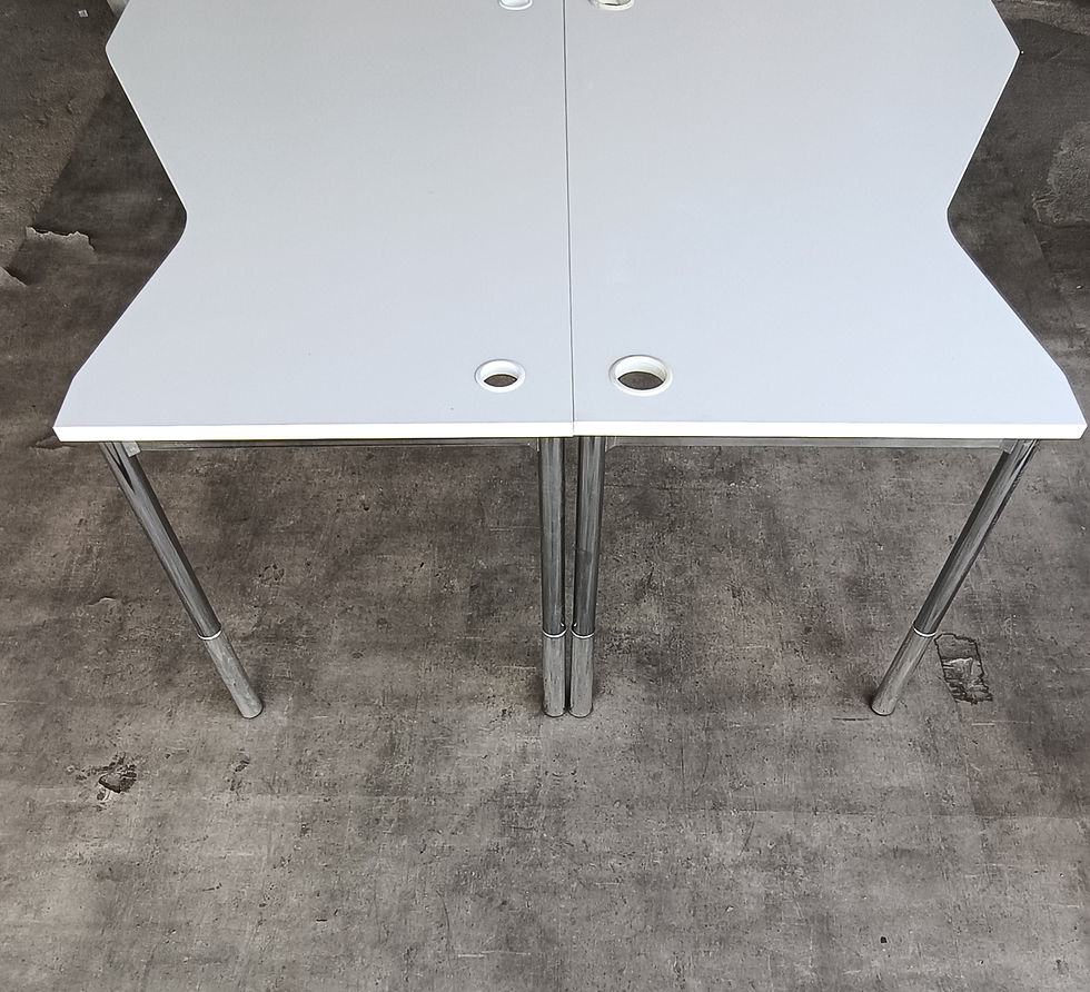 Miniatura: Biurko wieloosobowe Martela bench Białe