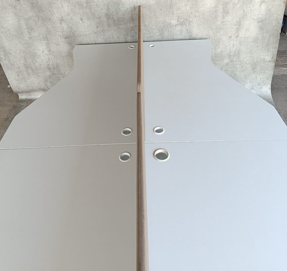 Miniatura: Biurko wieloosobowe Martela bench Białe