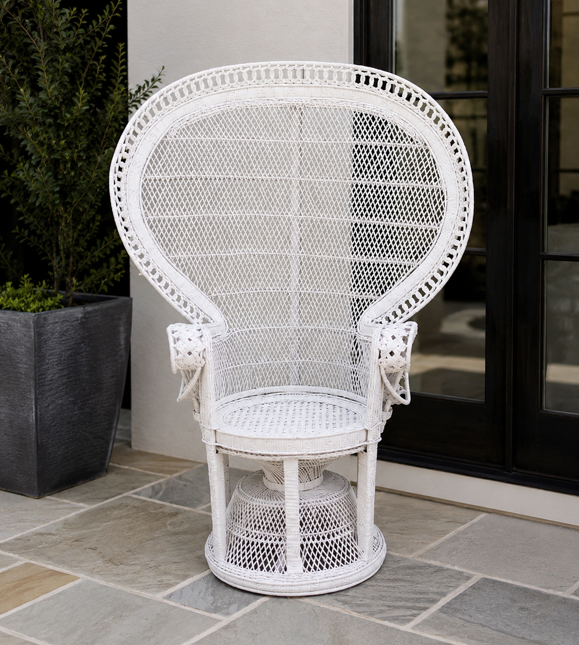 Peacock Wicker Chair