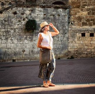 Dagmar at San Gimignano