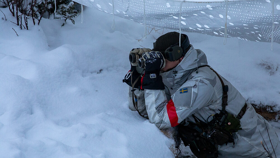 Swedish Arctic Rangers conduct training as part of Exercise Adamant Serpent 25 in Sweden, November 2024. Adamant Serpent is a joint training exercise between the United States and Sweden. (Sgt. Xzavier Marte / U.S. Special Operations Command Europe)