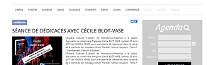 Séance de dédicaces avec Cécile Blot-Vase le 29 avril 2017 Espace Culturel E.Leclerc Fayence