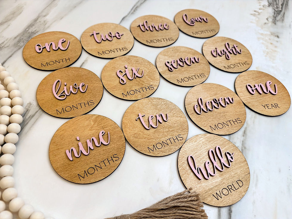Boho Milestone Markers